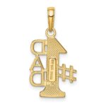 14k #1 DAD Charm - Image 3