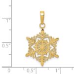 14k Snowflake Pendant - Image 4