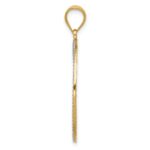 14k and White Rhodium Filigree Tree of Life Pendant - Image 2