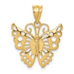14k Filigree Butterfly Pendant