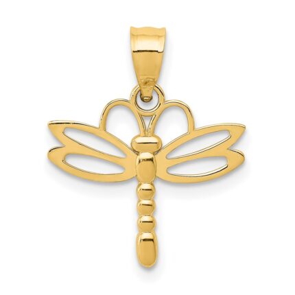 14k Dragonfly Pendant