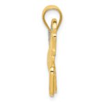 14k and White Rhodium Filigree Horse Pendant - Image 2