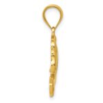 14k Filigree Elephant Pendant - Image 2