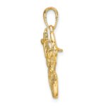 14k Polished Deer Head Charm - Image 2