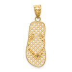 14k Mesh Flip-Flop Pendant - Image 4