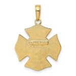 14k Fire Department FD Badge Pendant - Image 3