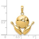 14k Bowling Pins and Ball Charm - Image 4