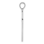 14K White Gold Cross Pendant - Image 2
