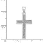 14K White Gold Cross Pendant - Image 4