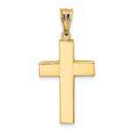 14k Hollow Cross Pendant - Image 3