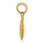 14K Polished Solid 3-D Heart Pendant - Image 2