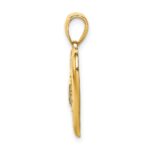 14K Polished MOM Heart Pendant - Image 2