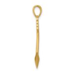 14K Polished 3-D Arrow Pendant - Image 2
