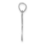14k White Gold Double Tennis Racquet Charm - Image 2