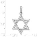 14k White Gold Star of David Pendant - Image 3