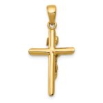 14K Polished Crucifix Cross Pendant - Image 4