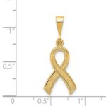 14k Awareness Ribbon Pendant - Image 4