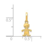 14k Polished Little Boy Pendant - Image 4
