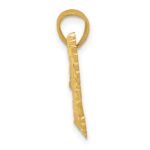 14k Diamond-cut Eagle Pendant - Image 2