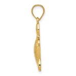 14k Polished Filigree Sea Turtle Pendant - Image 2