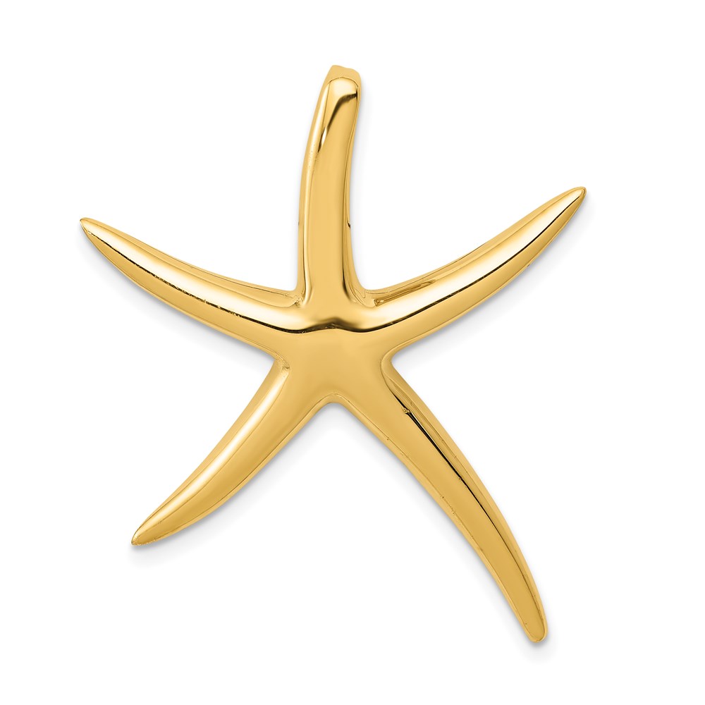 K6067.jpg 14k Large Polished Starfish Omega Slide - Image 1