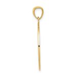 14K Satin / Polished I WOULD BE LOST WITHOUT YOU Compass Pendant - Image 3