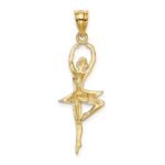 14k Polished Large Ballerina Pendant - Image 3