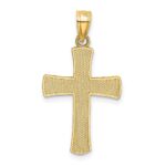 14k Diamond-cut Latin Cross Pendant - Image 3