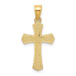 14k Diamond-cut Crucifix Pendant - Image 3