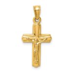 14K Crucifix Reversible to Cross Pendant