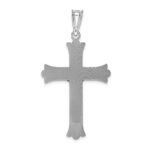 14k White Gold Crucifix Pendant - Image 4