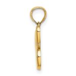 14KY Script Letter C Initial Pendant - Image 2