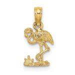 14K Mini Flamingo Charm