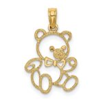 14K Cut out Teddy Bear Charm