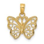 14K Cut-Out Small Butterfly Charm - Image 4