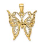 14K Cut-Out Butterfly Charm