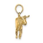 14K 3-D Bull with Horns Charm - Image 2