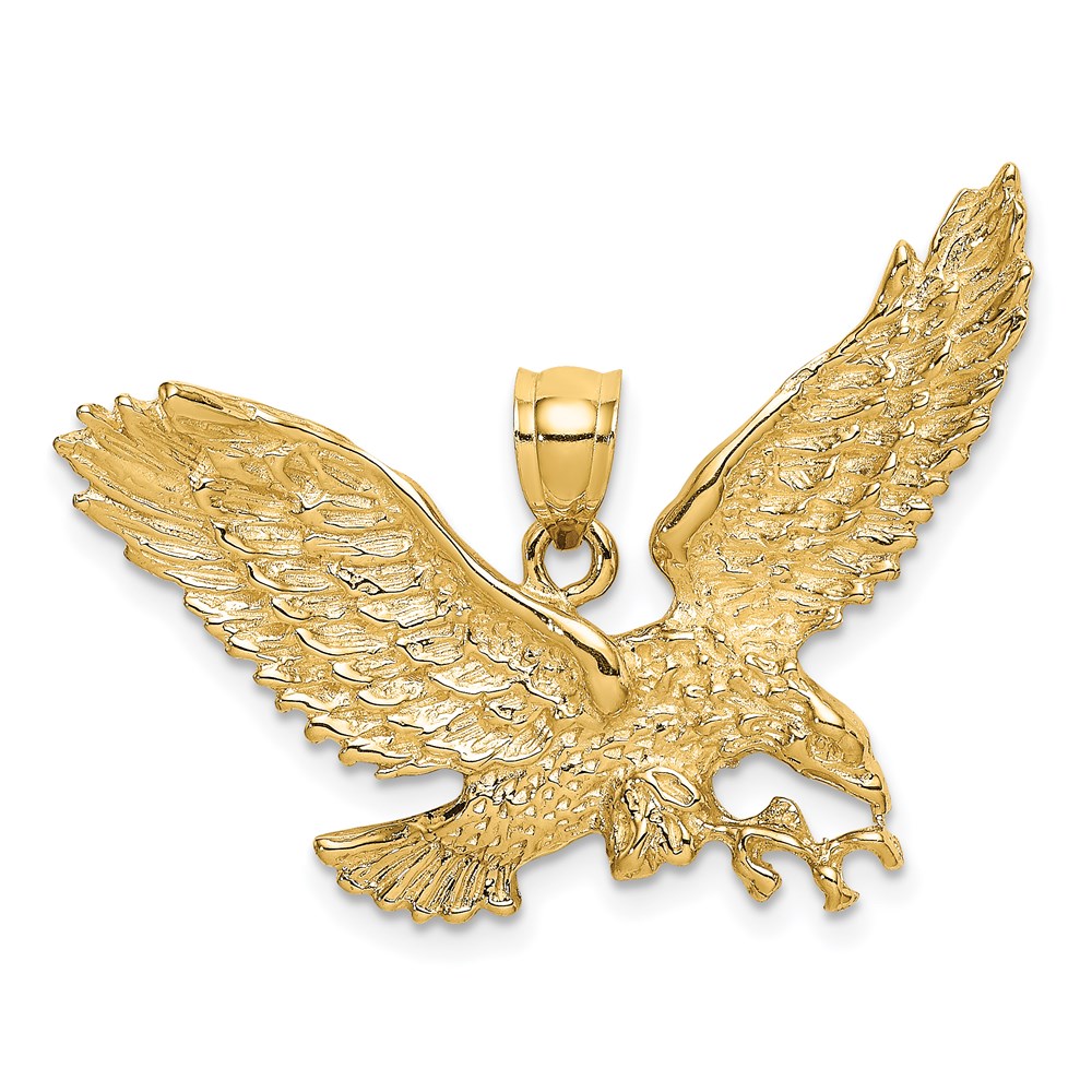 K6526.jpg 14K Eagle with Beak Touching Claws Charm - Image 1