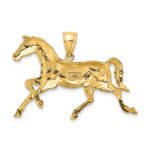 14K Polished Trotting Horse Charm - Image 4