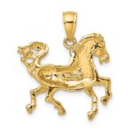 14K Trotting Horse Charm - Image 4