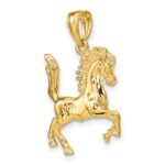 14K 3-D Trotting Horse Charm - Image 5