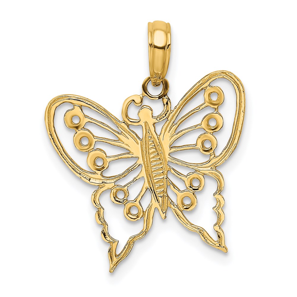 K6556.jpg 14K Cut-Out Butterfly Charm - Image 1