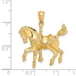 14K Carousel Horse with Tail Up Charm - Image 3
