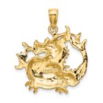 14K 2-D Textured Dragon Charm - Image 4