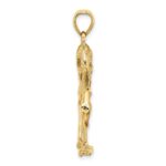 14K 3-D Textured Flamingo Charm - Image 2