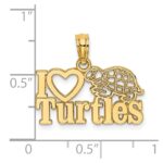 14K I HEART TURTLES Charm - Image 3