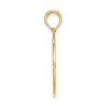 14K Circle Engraveable Center Charm - Image 2