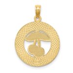 14K TRAVERSE CITY MI Enamel Cherry Charm - Image 4