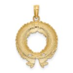 14K Enameled Christmas Wreath Charm - Image 4