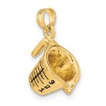 14K 3-D Black Enameled Measuring Cup Charm - Image 5